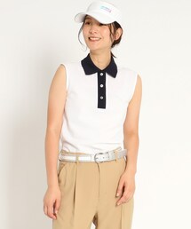 adabat | バイカラー ノースリーブポロシャツ(ポロシャツ)