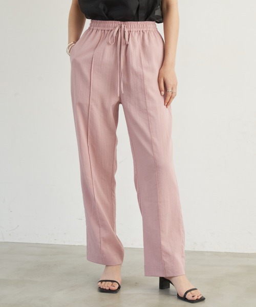 Aunt Marie's（アントマリーズ）の「センターラインイージーパンツ / サイズ展開あり（その他パンツ・レディース・ブラック系その他/ブルー/ブラック/ピンク・FREE/SMALL）」の4枚目の写真