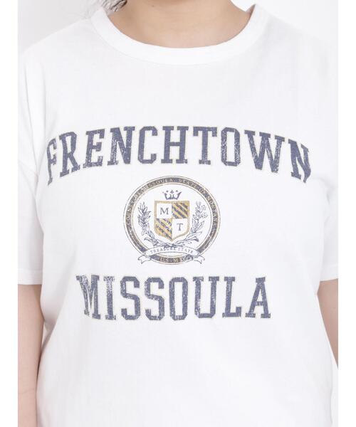 【未使用・タグ付】MADISONBLUE カレッジロゴTシャツ ホワイト 完売品 MADISONBLUE＞カレッジロゴ Tシャツ