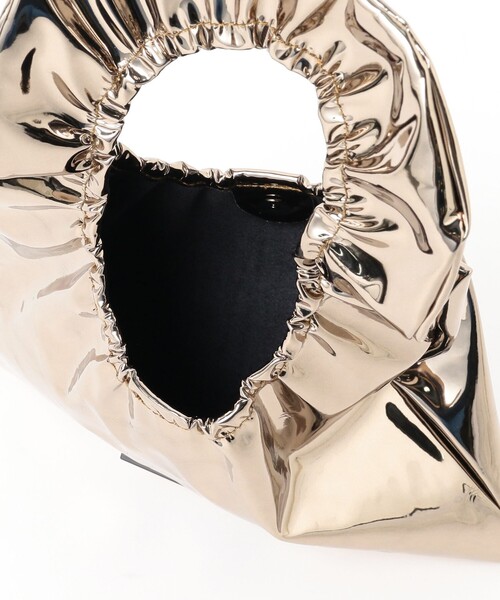 Ray BEAMS（レイビームス）の「HELOYSE / トースト ポリウレタン スモール バッグ（トートバッグ・レディース・ブラック/ブラウン・ONE SIZE）」の13枚目の写真