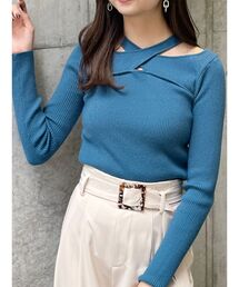 MURUA | ランダムカットリブニット(ニット/セーター)