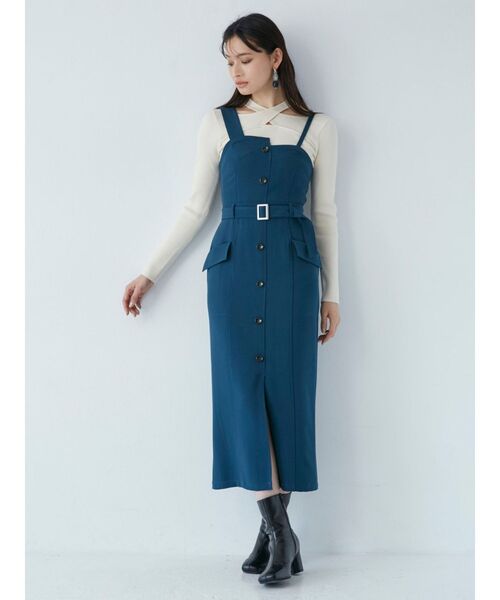 MURUA（ムルーア）の「ランダムカットリブニット（ニット/セーター・レディース・ブルー/ブラック/オレンジ/ホワイト・FREE）」の12枚目の写真