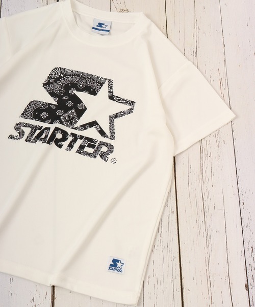 STARTER(スターター)の「STARTER接触冷感プリントTシャツ 半袖 キッズ(Tシャツ/カットソー・キッズ・ネイビー/イエロー/オレンジ/チャコール/ホワイト/ブラック・140/150/160/130)」の2枚目の写真
