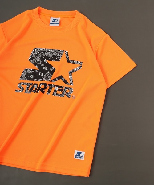 STARTER(スターター)の「STARTER接触冷感プリントTシャツ 半袖 キッズ(Tシャツ/カットソー・キッズ・ネイビー/イエロー/オレンジ/チャコール/ホワイト/ブラック・140/150/160/130)」の6枚目の写真