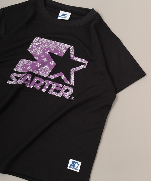 STARTER(スターター)の「STARTER接触冷感プリントTシャツ 半袖 キッズ(Tシャツ/カットソー・キッズ・ネイビー/イエロー/オレンジ/チャコール/ホワイト/ブラック・140/150/160/130)」の3枚目の写真