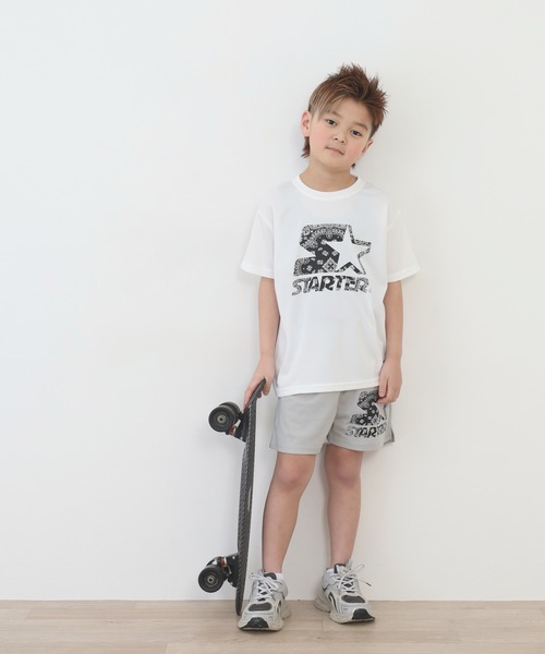 STARTER(スターター)の「STARTER接触冷感プリントTシャツ 半袖 キッズ(Tシャツ/カットソー・キッズ・ネイビー/イエロー/オレンジ/チャコール/ホワイト/ブラック・140/150/160/130)」の18枚目の写真