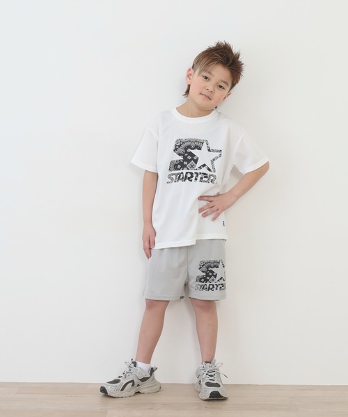 STARTER(スターター)の「STARTER接触冷感プリントTシャツ 半袖 キッズ(Tシャツ/カットソー・キッズ・ネイビー/イエロー/オレンジ/チャコール/ホワイト/ブラック・140/150/160/130)」の19枚目の写真