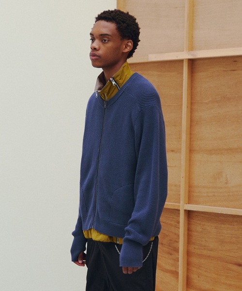 Jieda（ジエダ）の「ZIP UP KNIT（ニット/セーター）」 - WEAR
