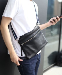 PRAIRIE（プレリー）の「[PRAIRIE]牛革レザー日本製ショルダーバッグクラッチバッグ（ショルダーバッグ）」