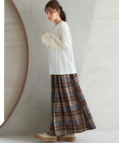 miclat（ミクラ）の「大きいサイズ　袖シアー切替ぷくぷくブラウス　miclat（シャツ/ブラウス・レディース・ブラック/イエロー系・L/LL/3L/4L/5L）」の18枚目の写真