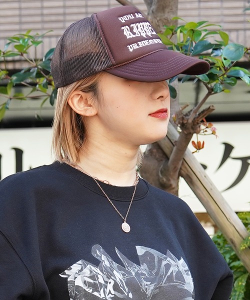 RIPPER（リッパー）の「【RIPPER】オールドイングリッシュ メッシュキャップ / Old English Mesh Cap（キャップ・メンズ・ベージュ/グレー/パープル/ブラック/サックスブルー/ホワイト/ブラウン/ホワイト×ブラック/ブラック×ホワイト・FREE）」の15枚目の写真