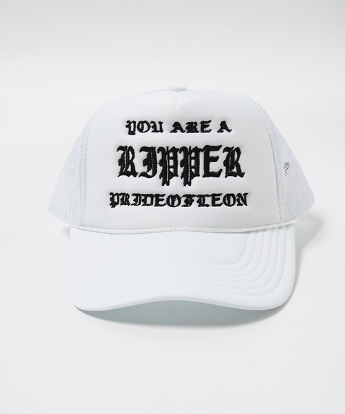 RIPPER（リッパー）の「【RIPPER】オールドイングリッシュ メッシュキャップ / Old English Mesh Cap（キャップ・メンズ・ベージュ/グレー/パープル/ブラック/サックスブルー/ホワイト/ブラウン/ホワイト×ブラック/ブラック×ホワイト・FREE）」の18枚目の写真