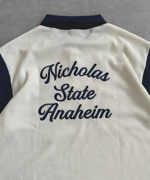 kutir（クティール）の「配色ワッフルポロシャツ（ポロシャツ・レディース・グリーン/ボルドー/オフホワイト・FREE）」の17枚目の写真