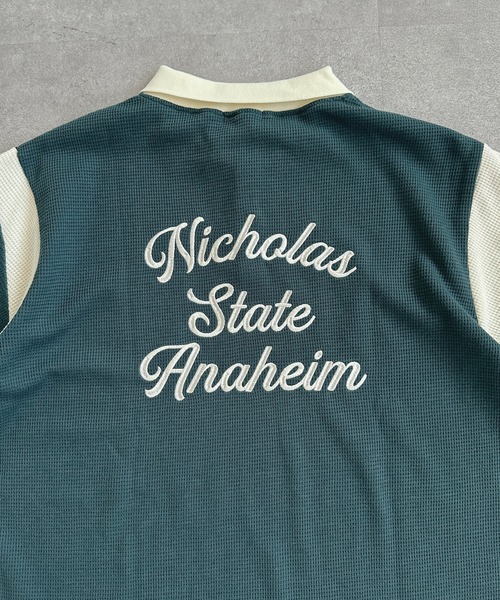 kutir（クティール）の「配色ワッフルポロシャツ（ポロシャツ・レディース・グリーン/ボルドー/オフホワイト・FREE）」の22枚目の写真