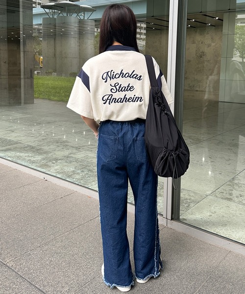 kutir（クティール）の「配色ワッフルポロシャツ（ポロシャツ・レディース・グリーン/ボルドー/オフホワイト・FREE）」の16枚目の写真