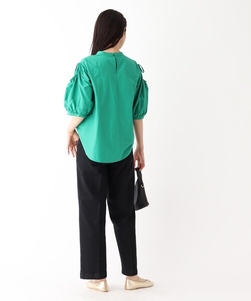 OPAQUE.CLIP（オペークドットクリップ）の「◆ストレッチデニム スラックスパンツ/コットン混【洗濯機洗い可】（デニムパンツ・レディース・グレー系その他/ブルー/ネイビー・36/38）」の7枚目の写真