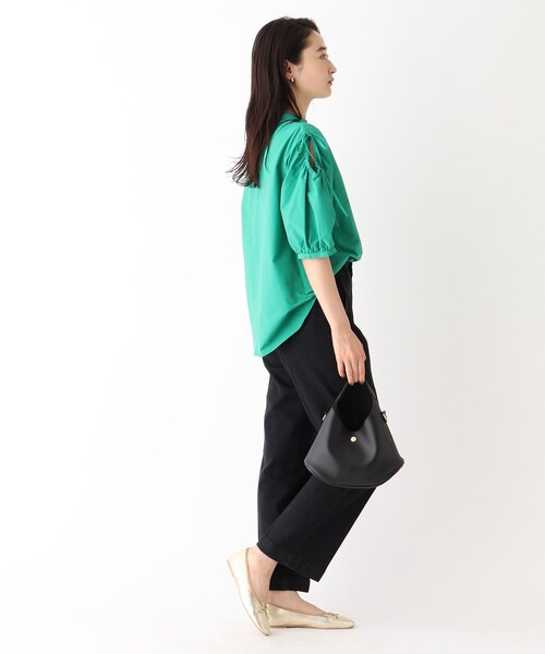 OPAQUE.CLIP（オペークドットクリップ）の「◆ストレッチデニム スラックスパンツ/コットン混【洗濯機洗い可】（デニムパンツ・レディース・グレー系その他/ブルー/ネイビー・36/38）」の8枚目の写真