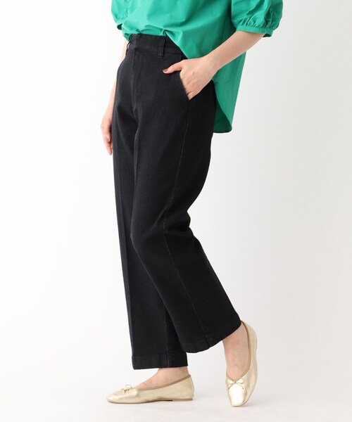 OPAQUE.CLIP（オペークドットクリップ）の「◆ストレッチデニム スラックスパンツ/コットン混【洗濯機洗い可】（デニムパンツ・レディース・グレー系その他/ブルー/ネイビー・36/38）」の11枚目の写真