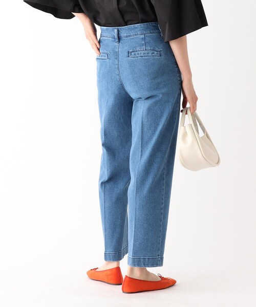 OPAQUE.CLIP（オペークドットクリップ）の「◆ストレッチデニム スラックスパンツ/コットン混【洗濯機洗い可】（デニムパンツ・レディース・グレー系その他/ブルー/ネイビー・36/38）」の19枚目の写真