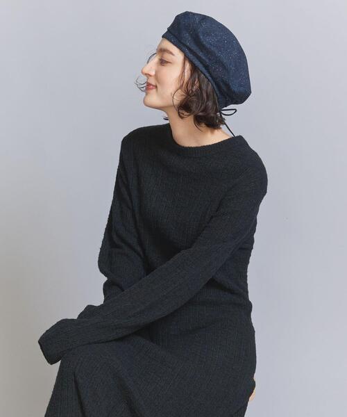 UNDERCONTROL（アンダーコントロール）の「＜undercontrol studio＞デニムネップ ベレー帽（ハンチング/ベレー帽・レディース・ネイビー・FREE）」の10枚目の写真
