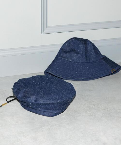 UNDERCONTROL（アンダーコントロール）の「＜undercontrol studio＞デニムネップ ベレー帽（ハンチング/ベレー帽・レディース・ネイビー・FREE）」の16枚目の写真