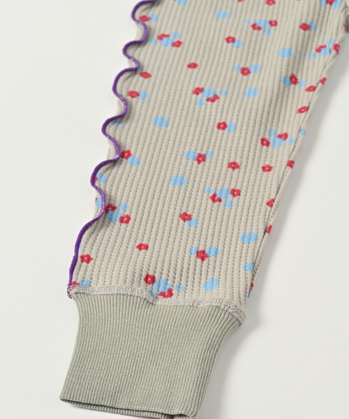 HOGAN RANCH WEAR（ホーガンランチウエア）の「フラワーワッフルメローレギンス（80～150cm）（レギンス/スパッツ・キッズ・オフホワイト/ブラウン/グレー・80/90/100/110/120/130/140/150）」の12枚目の写真