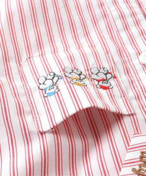 apres les cours（アプレレクール）の「tiny bear 2柄シャツ（シャツ/ブラウス・キッズ・ストライプ/チェック・110/100/80/90/120）」の12枚目の写真