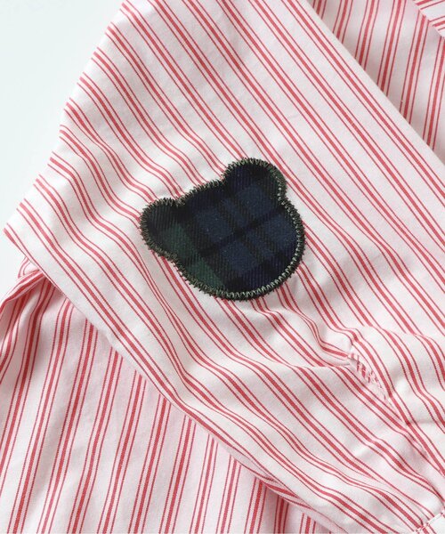 apres les cours（アプレレクール）の「tiny bear 2柄シャツ（シャツ/ブラウス・キッズ・ストライプ/チェック・110/100/80/90/120）」の13枚目の写真