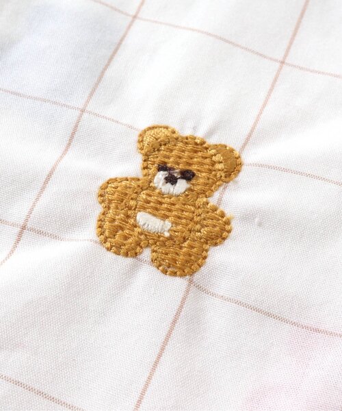 apres les cours（アプレレクール）の「tiny bear 2柄シャツ（シャツ/ブラウス・キッズ・ストライプ/チェック・110/100/80/90/120）」の14枚目の写真