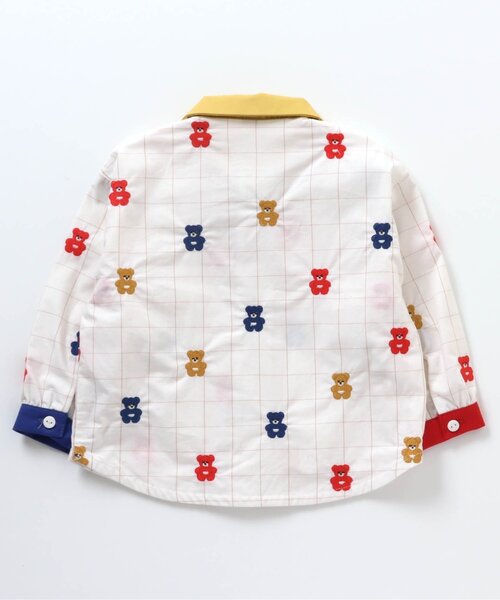 apres les cours（アプレレクール）の「tiny bear 2柄シャツ（シャツ/ブラウス・キッズ・ストライプ/チェック・110/100/80/90/120）」の17枚目の写真