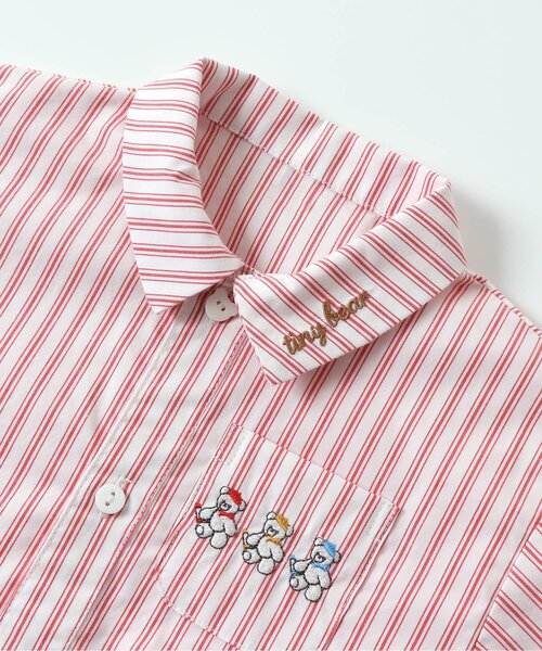 apres les cours（アプレレクール）の「tiny bear 2柄シャツ（シャツ/ブラウス・キッズ・ストライプ/チェック・110/100/80/90/120）」の20枚目の写真