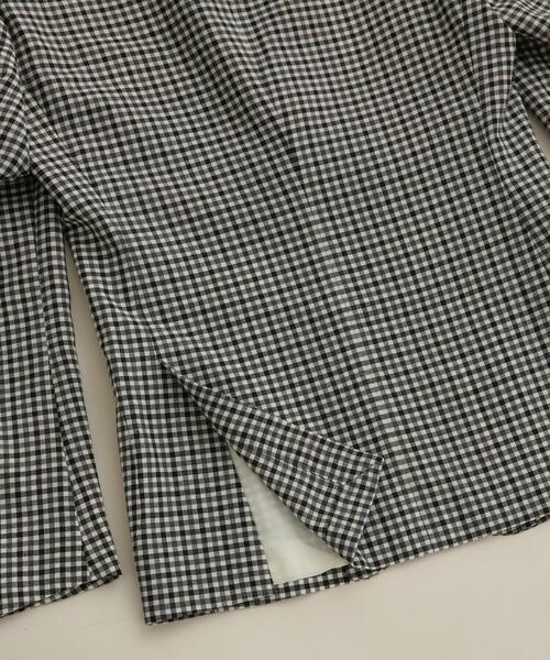 RING JACKET（リングジャケット）の「RING JACKET/別注M＆EVANS ギンガムチェック 3Bシングルジャケット（テーラードジャケット・メンズ・ブラック・44/50/46/48/42）」の9枚目の写真