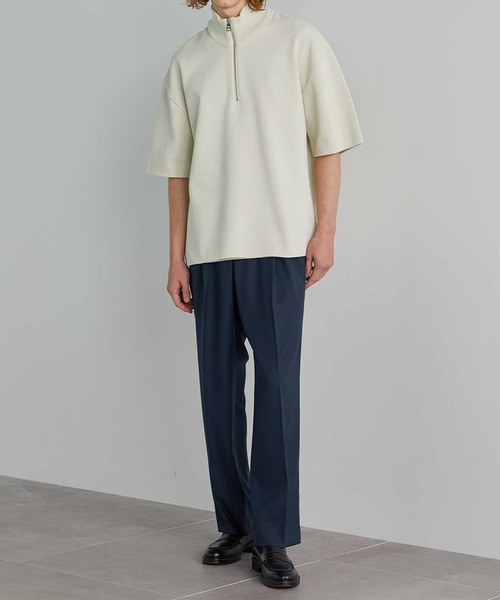 【セール】18GプレーンジャガードハーフZIP SS（ニット/セーター）｜UNITED TOKYO（ユナイテッドトウキョウ）