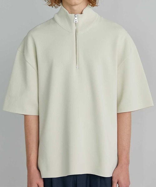 【セール】18GプレーンジャガードハーフZIP SS（ニット/セーター）｜UNITED TOKYO（ユナイテッドトウキョウ）