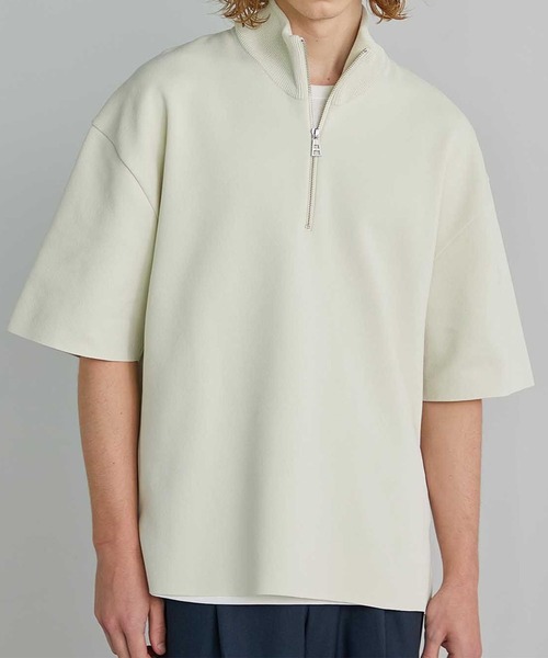 【セール】18GプレーンジャガードハーフZIP SS（ニット/セーター）｜UNITED TOKYO（ユナイテッドトウキョウ）