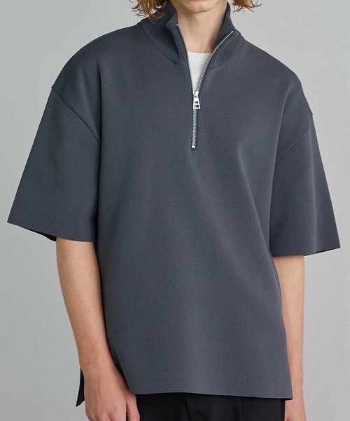 【セール】18GプレーンジャガードハーフZIP SS（ニット/セーター）｜UNITED TOKYO（ユナイテッドトウキョウ）