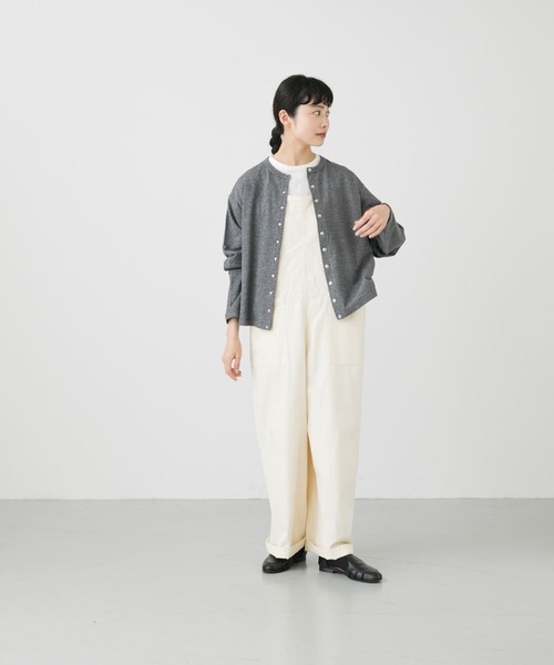 かぐれ（カグレ）の「スナップカットソーカーディガン（カーディガン/ボレロ・レディース・グレー/ブラック・FREE）」の6枚目の写真