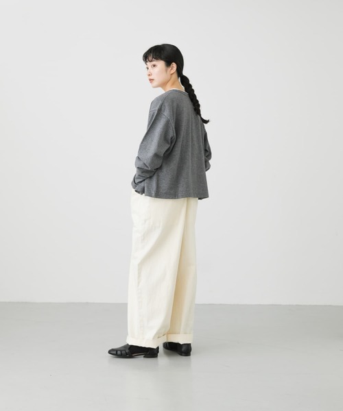 かぐれ（カグレ）の「スナップカットソーカーディガン（カーディガン/ボレロ・レディース・グレー/ブラック・FREE）」の11枚目の写真