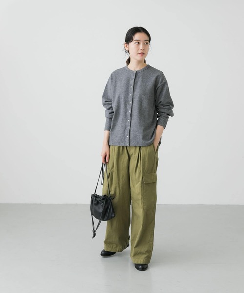 かぐれ（カグレ）の「スナップカットソーカーディガン（カーディガン/ボレロ・レディース・グレー/ブラック・FREE）」の17枚目の写真