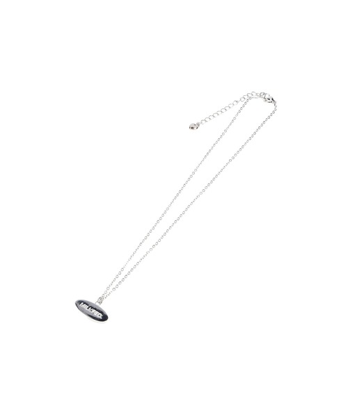 MILKFED.（ミルクフェド）の「ELLIPSE LOGO NECKLACE（ネックレス・レディース・ブラック/ライトピンク/ライトブルー・ONE SIZE）」の4枚目の写真