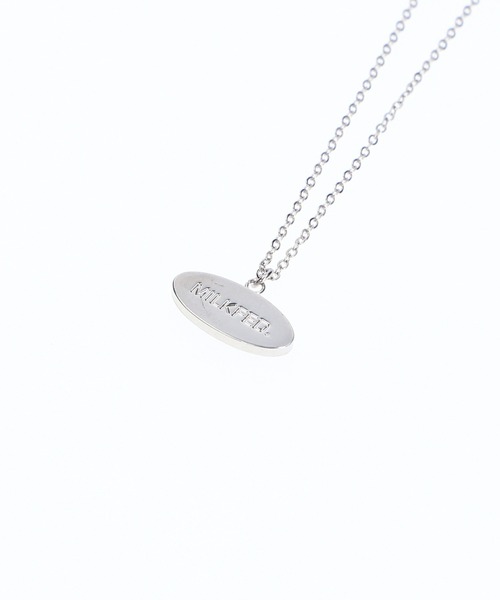 MILKFED.（ミルクフェド）の「ELLIPSE LOGO NECKLACE（ネックレス・レディース・ブラック/ライトピンク/ライトブルー・ONE SIZE）」の6枚目の写真