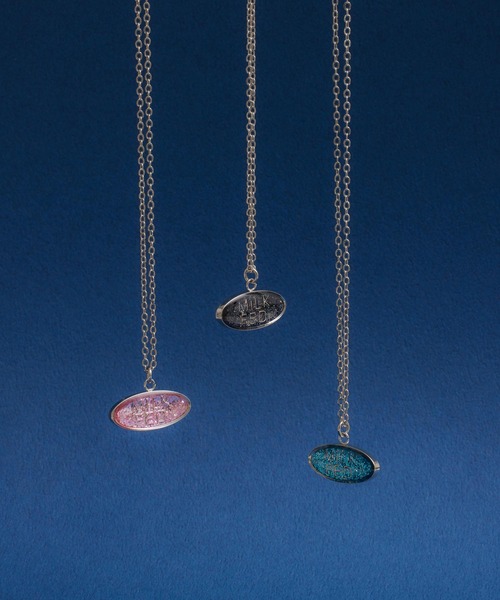 MILKFED.（ミルクフェド）の「ELLIPSE LOGO NECKLACE（ネックレス・レディース・ブラック/ライトピンク/ライトブルー・ONE SIZE）」の11枚目の写真