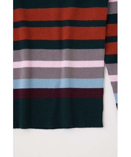 MOUSSY（マウジー）の「COLLAR SQUARE NECK KNIT トップス（ニット/セーター・レディース・グリーン系その他/ライトベージュ/グレー系その他・FREE）」の7枚目の写真