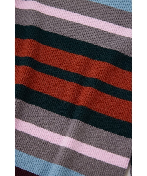 MOUSSY（マウジー）の「COLLAR SQUARE NECK KNIT トップス（ニット/セーター・レディース・グリーン系その他/ライトベージュ/グレー系その他・FREE）」の9枚目の写真