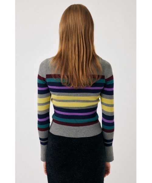 MOUSSY（マウジー）の「COLLAR SQUARE NECK KNIT トップス（ニット/セーター・レディース・グリーン系その他/ライトベージュ/グレー系その他・FREE）」の13枚目の写真