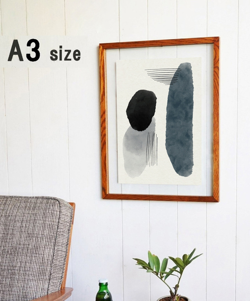 額縁　和額　おおよそ43×93×3cm 木製額縁木目 39.4X50.9cm