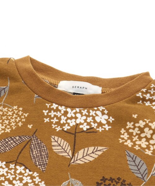 Seraph(セラフ)の「総柄裏毛ワンピース(ワンピース・キッズ・キャメル/アイボリー/ピンク/ブルー・120/100/110/140/80/90/95/130)」の17枚目の写真