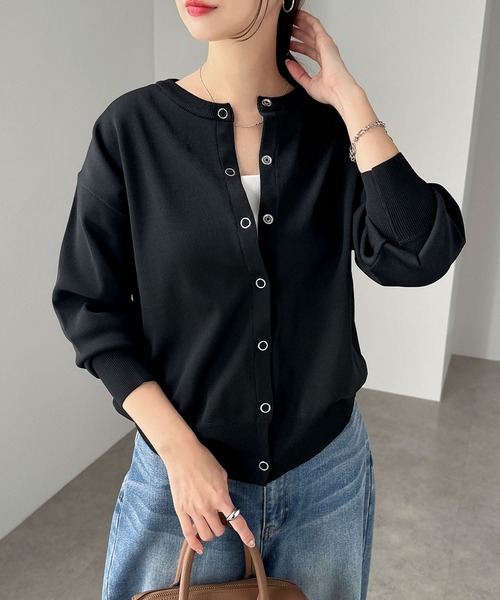ZARA - UNMINOU♥アンミヌ♥グロッシーボタンカーディガン UNMINOU♥アンミヌ♥グロッシーボタンカーディガン