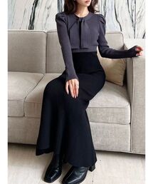 RESEXXY | ボウタイマーメイドニットワンピース(ワンピース)