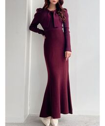 RESEXXY | ボウタイマーメイドニットワンピース(ワンピース)